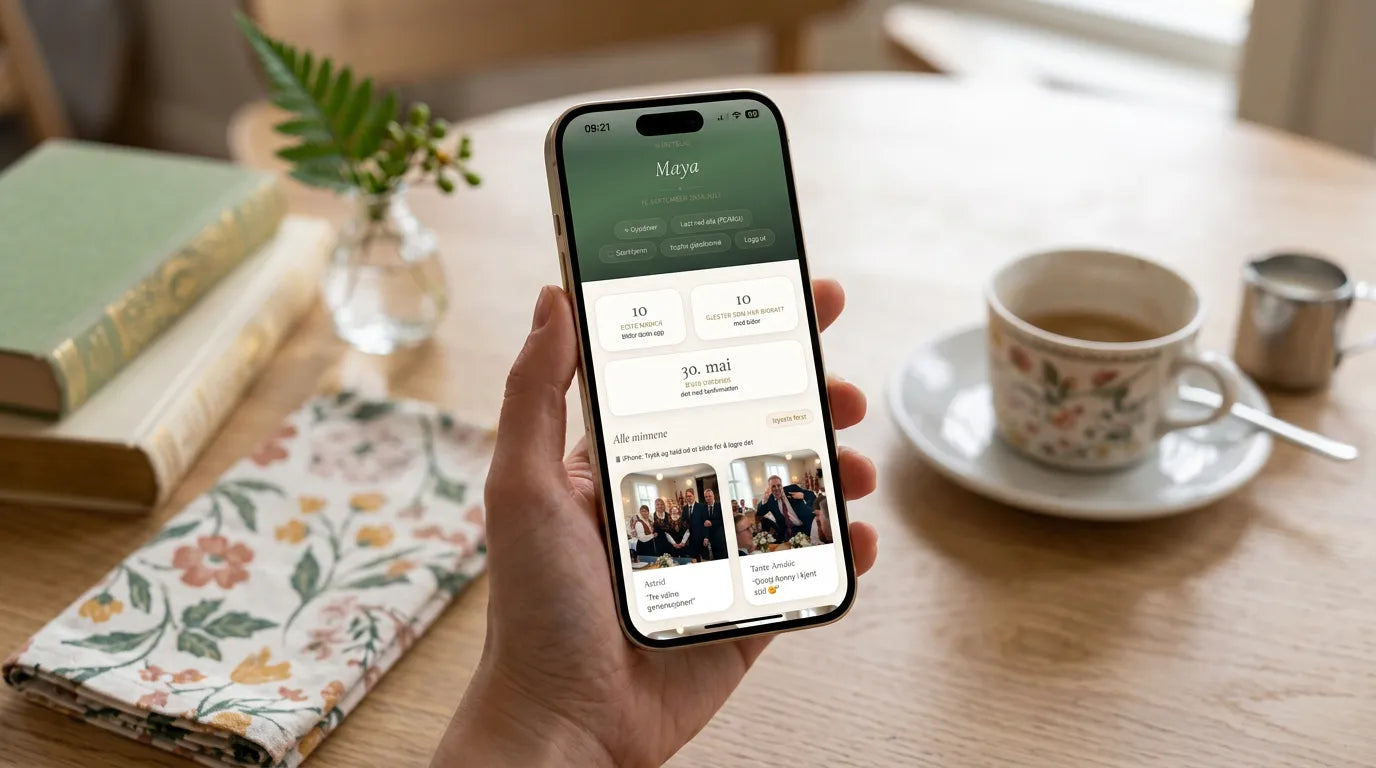 Gjør gjestene til fotografer – Hjerteminner Digital Konfirmasjon