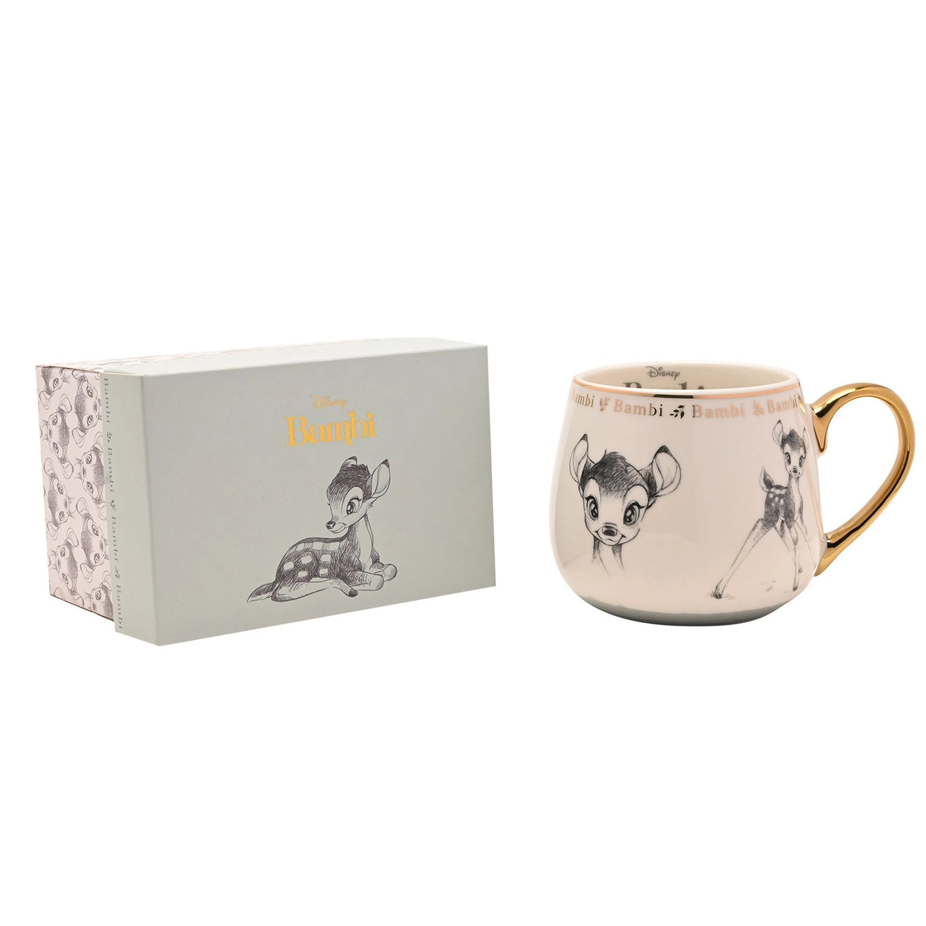 Disney Collectable Bambi-krus er en samle serie fra Disney. Det som gjør disse koppene spesielle er kombinasjonen av elegant bone china, håndtegnede illustrasjoner, gull-detaljer og samlepotensial – et ekte luksusobjekt for Disney-fans.