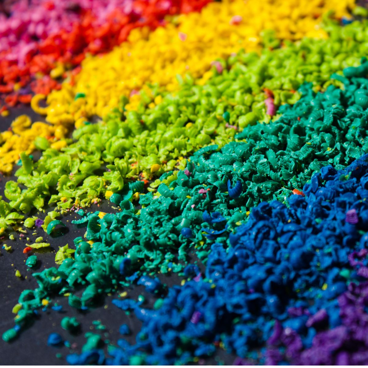 Viser ulike farger som brukes til duftvoks. Helt giftfri og godkjent fargestoff av upperste kvalitet.