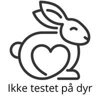 En kanin der det formes et hjerte. Bildet symboliserer at produktene ikke er testet på dyr
