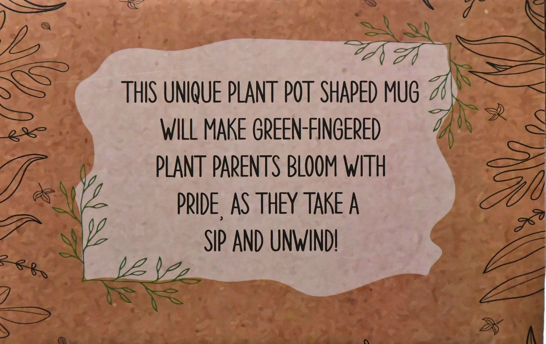 På plantekopp-esken står det kloke ord.