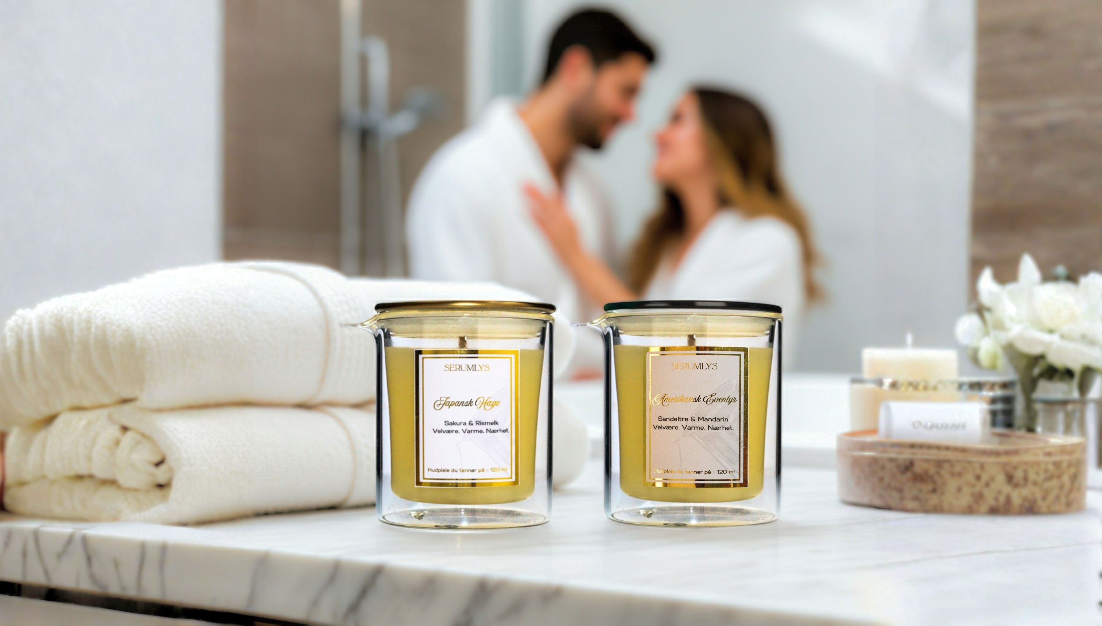 Serum lyset er et lys man tenner for så å helle de varme næringsrike oljene på kroppen. Perfekt om man vil gjøre datenighten til noe helt spesielt. Nærhet, varme, stemning og omsorg er bare noen av ordene som beskriver dette produktet. Gjør date nighten om til en romantisk spa kveld.