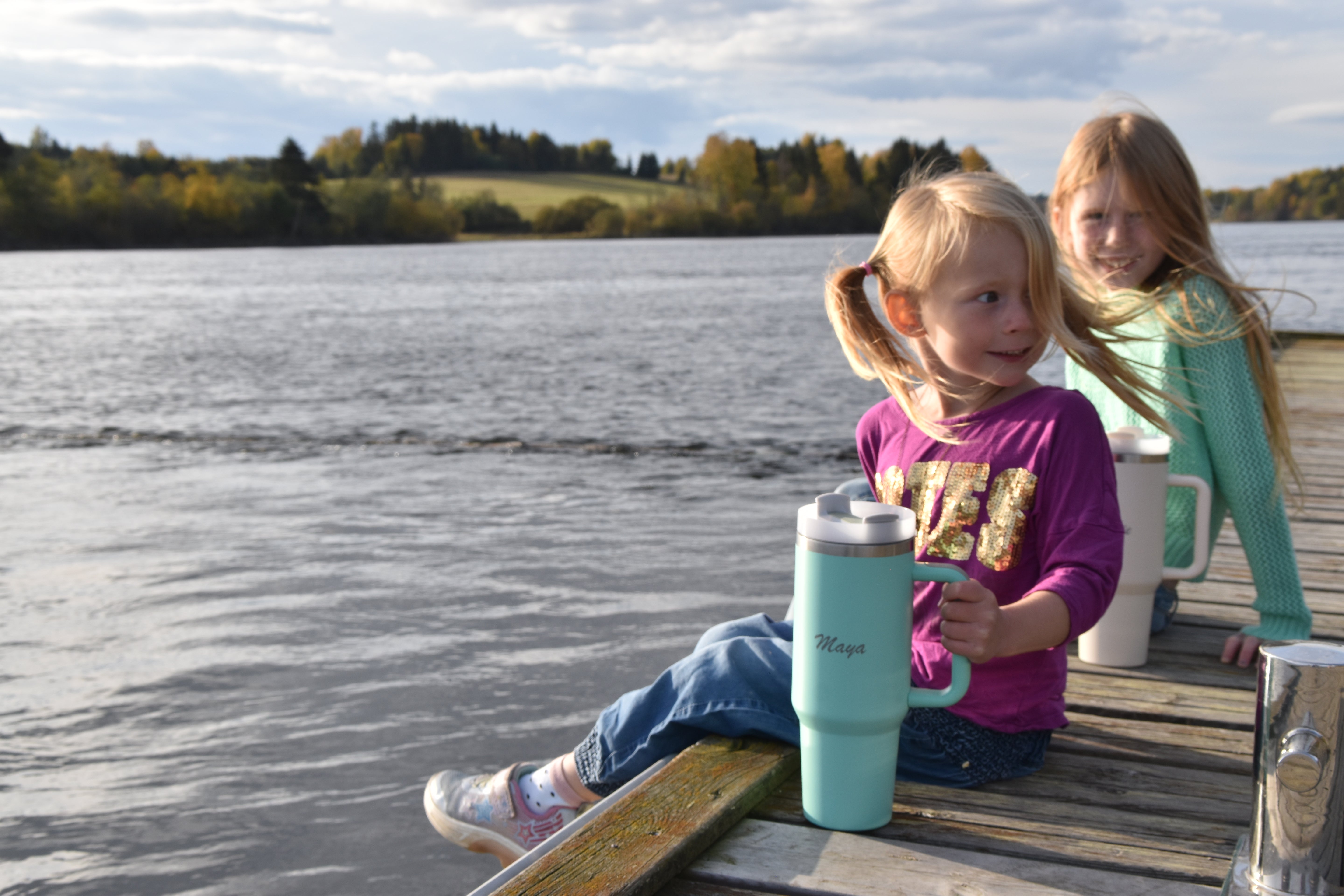 Lasergravert termokopp med på tur.