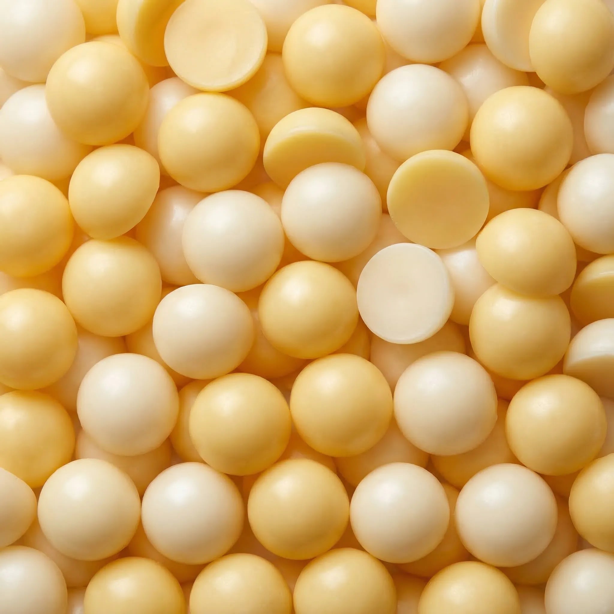 Små gule duftvokskuler laget av soyavoks og bivoks. Duft av kremet vanilje. Denne duftvoksen heter ilke søt som deg, og passer perfekt til alle som elsker god vaniljeduft i rommet. Håndlaget med kjærlighet i norge