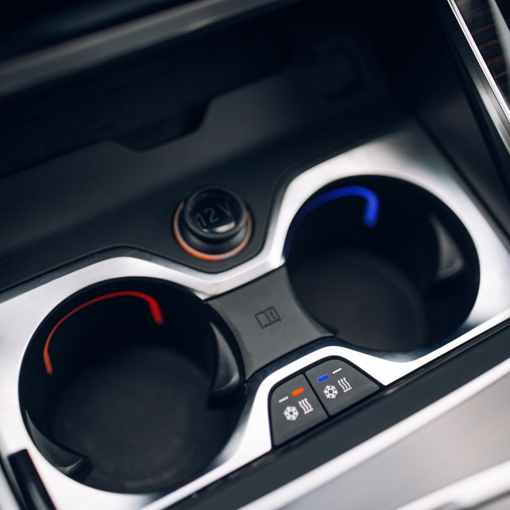 Koppholdere i en bil