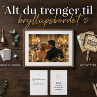 Underholdning og bordpynt til bryllup 2026 – 