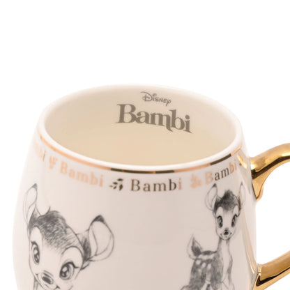 Håndtegnet Bambi-motiv på Disney Collectable Mug med gulldetaljer.