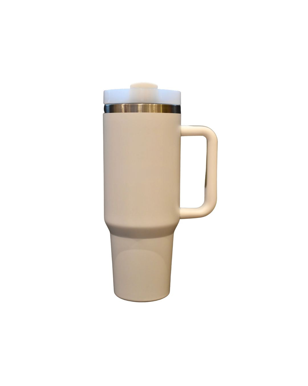 Beige termokopp på bilde uten logo