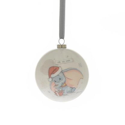 Dumbo julekule med nisselue og gave fra Disney
