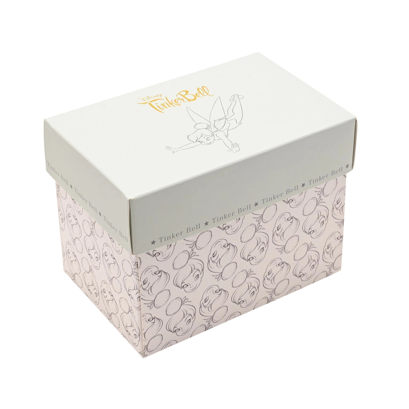 Tingeling kaffe krus kommer i en nydelig gave eske med flotte detaljer rundt hele esken. Lett å gi bort i gave til noen som trenger litt disney magi i hjemmet. 