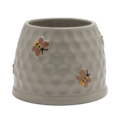 Blomsterpotte honningkrokke med bie detaljer. Unik og morsomt tilbehør til ditt hjem. Til den planteglade. 