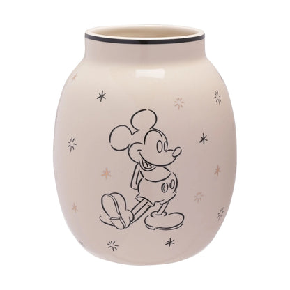 Mikke mus vase fra Disney. Her er nærbilde av vasen med mikke mus på. Denne vasen gir hjemmet en nydelig detalj med dinsey figuren mikke mus. For disney fans. Perfekt å gi bort i gave også til noen som elsker disney og mikke. Interiør til hjemmet man blir glad i. 