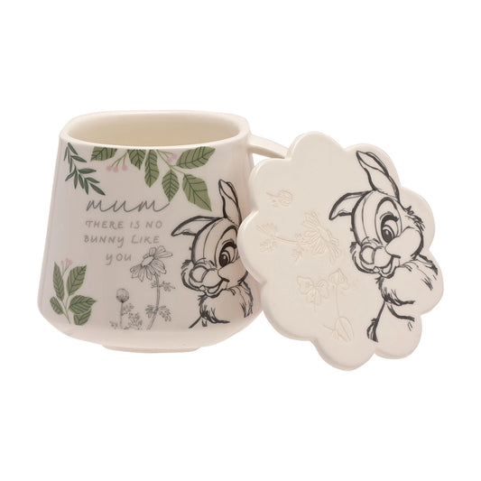 Disney Trampe kaffekopp med brikke. På koppen står det Mum there is no bunny like you.