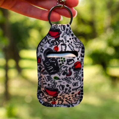 Airpods veske med krok. På bilde er det airpods i den. 