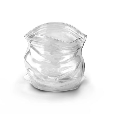 Unzipped Glassbolle, ikke som de vanlige glassbollene fra Ikea. Nydelig glass skål man kan bruke til godteri, lys, snacks, popcorn og mye mer. Glass skål / serverings bolle som ser ut som en pose man kan lukke igjen. Denne skålen er en fantastisk bursdagsgave eller julegave, da den er unik og skiller seg ut fra andre gaver. 